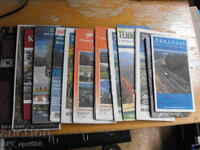 Road maps of various US states