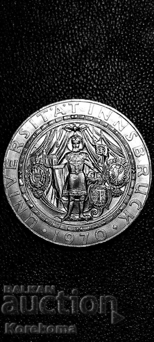 50 Австр. Шилинга 1970г. Сребро от 1ст.БЗЦ. Чети описанието!