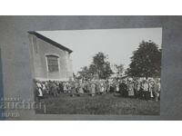 1915 Военна снимка  офицери униформа празник духова музика