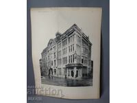 1900 Виена архитектурна литография на жилищна сграда къща