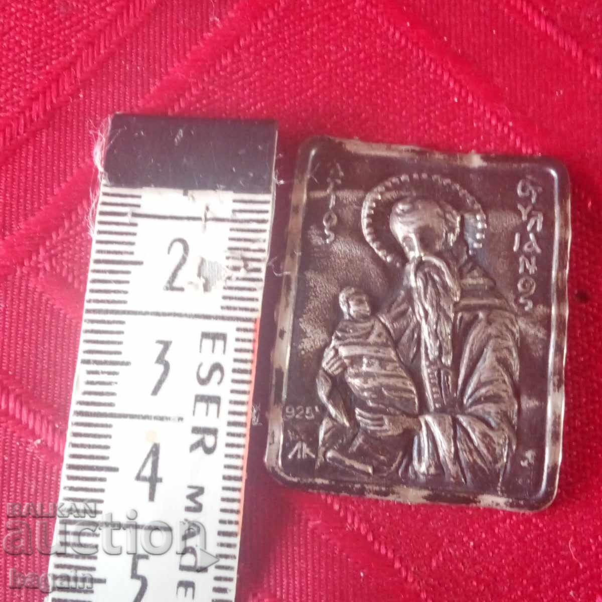 Auction  Silver votive icon