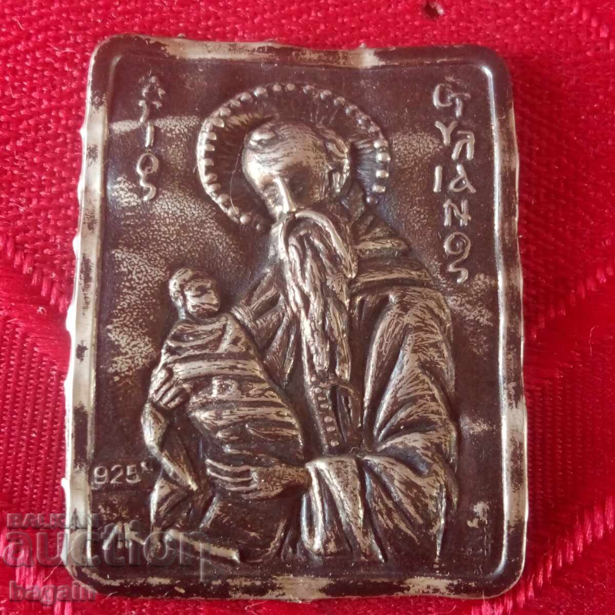 Silver votive icon