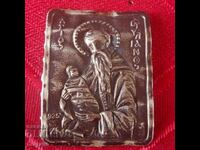 Silver votive icon