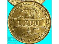 200 λίρες 1996 Ιταλία 100 χρόνια - ιωβηλαίο