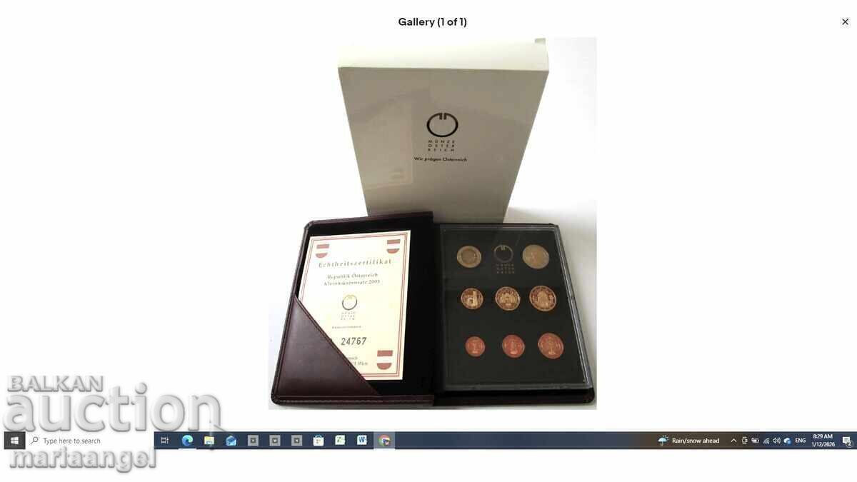 Σετ 2 Ευρώ - 1 Σεντ Αυστρία 2006 PROOF πιστοποιητικό βιβλίο κουτί με τιμή € 39.90 | 78.04 BGN Σετ 2 Ευρώ - 1 Σεντ Αυστρία 2006 PROOF πιστοποιητικό βιβλίο κουτί με τιμή € 39.90 | 78.04 BGN