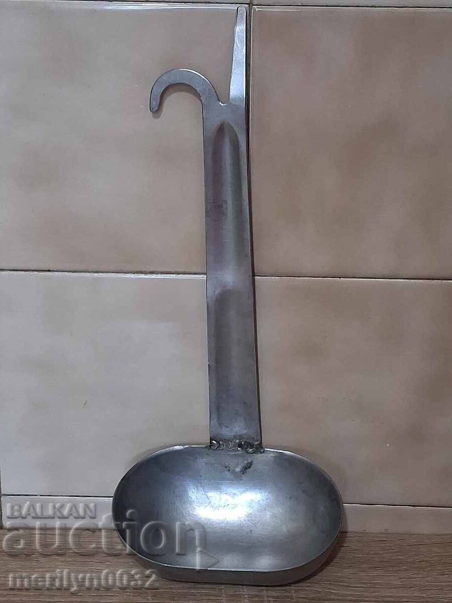 Vintage spoon professional ladle chrome-nickel early socialist era, USSR with price € 23.96 | 46.86 BGN Vintage spoon professional ladle chrome-nickel early socialist era, USSR with price € 23.96 | 46.86 BGN