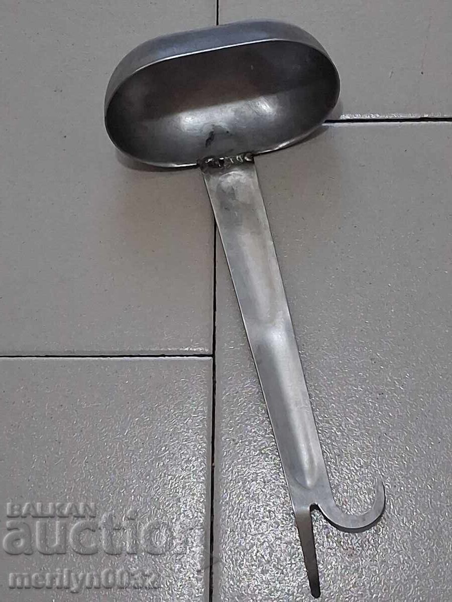 Vintage spoon professional ladle chrome-nickel early socialist era, USSR - 7 Vintage spoon professional ladle chrome-nickel early socialist era, USSR - 7