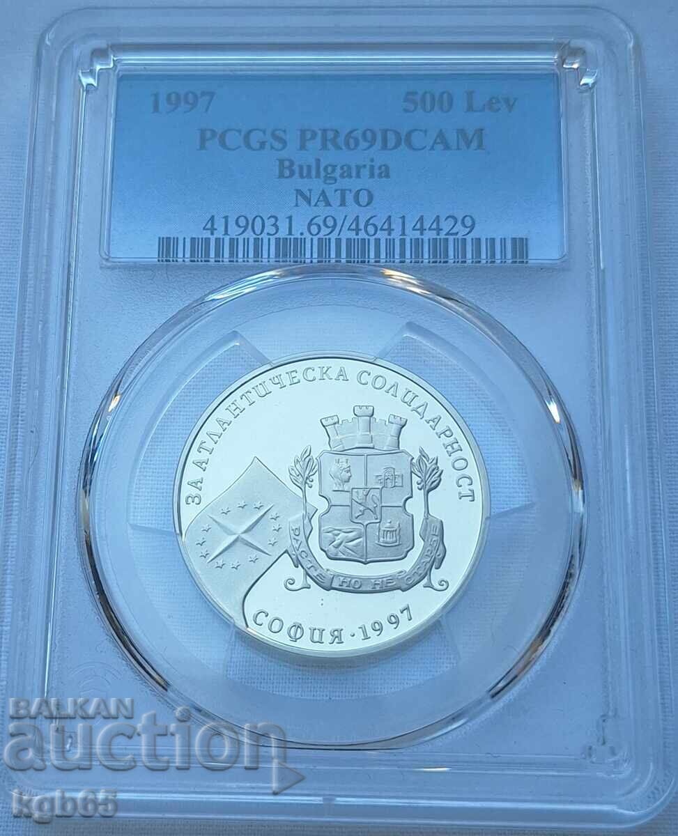 500 BGN 1997. PCGS PR69DCAM. ΝΑΤΟ. 500 BGN 1997. PCGS PR69DCAM. ΝΑΤΟ.