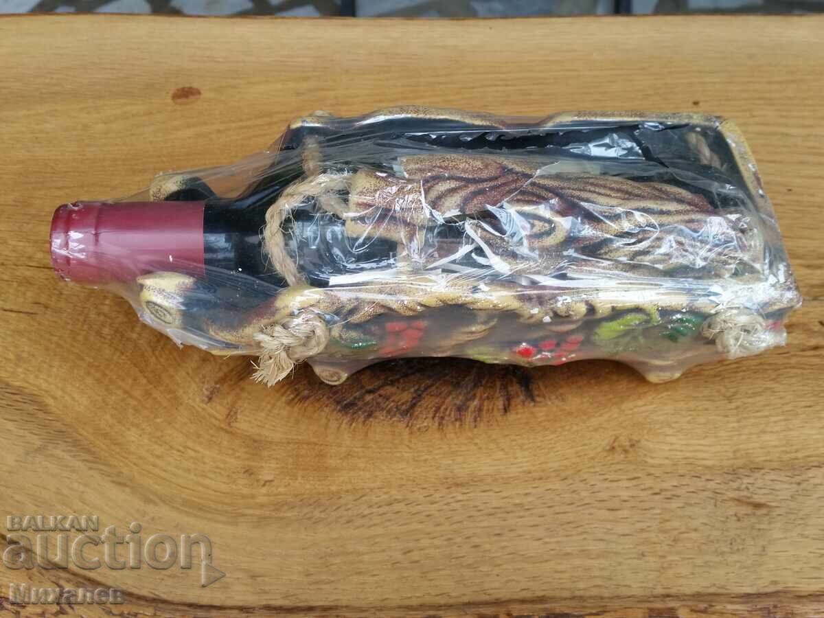 Αναμνηστικό από τη Βουλγαρία κεραμικό κρασί Merlot 2005 Ρούσε μπουκάλι - 6