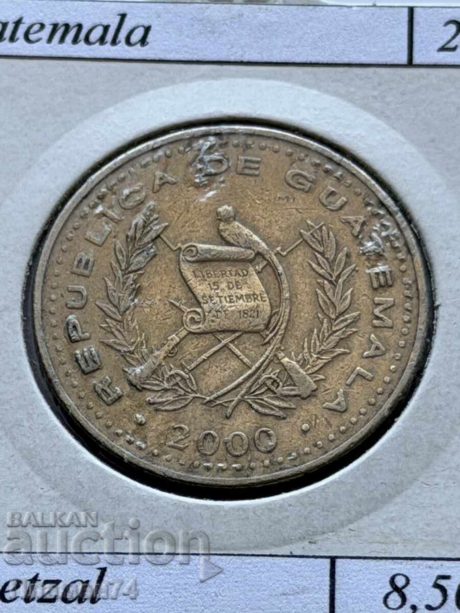 1 кетцал 2000 Гватемала с цена € 1.00 | 1.96 лв.