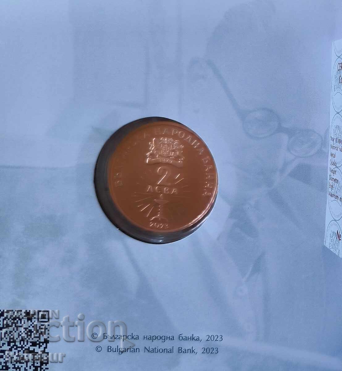 2 лева 2023 г. 125 години от рождението на Димитър Талев с цена € 50.00 | 97.79 лв. 2 лева 2023 г. 125 години от рождението на Димитър Талев с цена € 50.00 | 97.79 лв.
