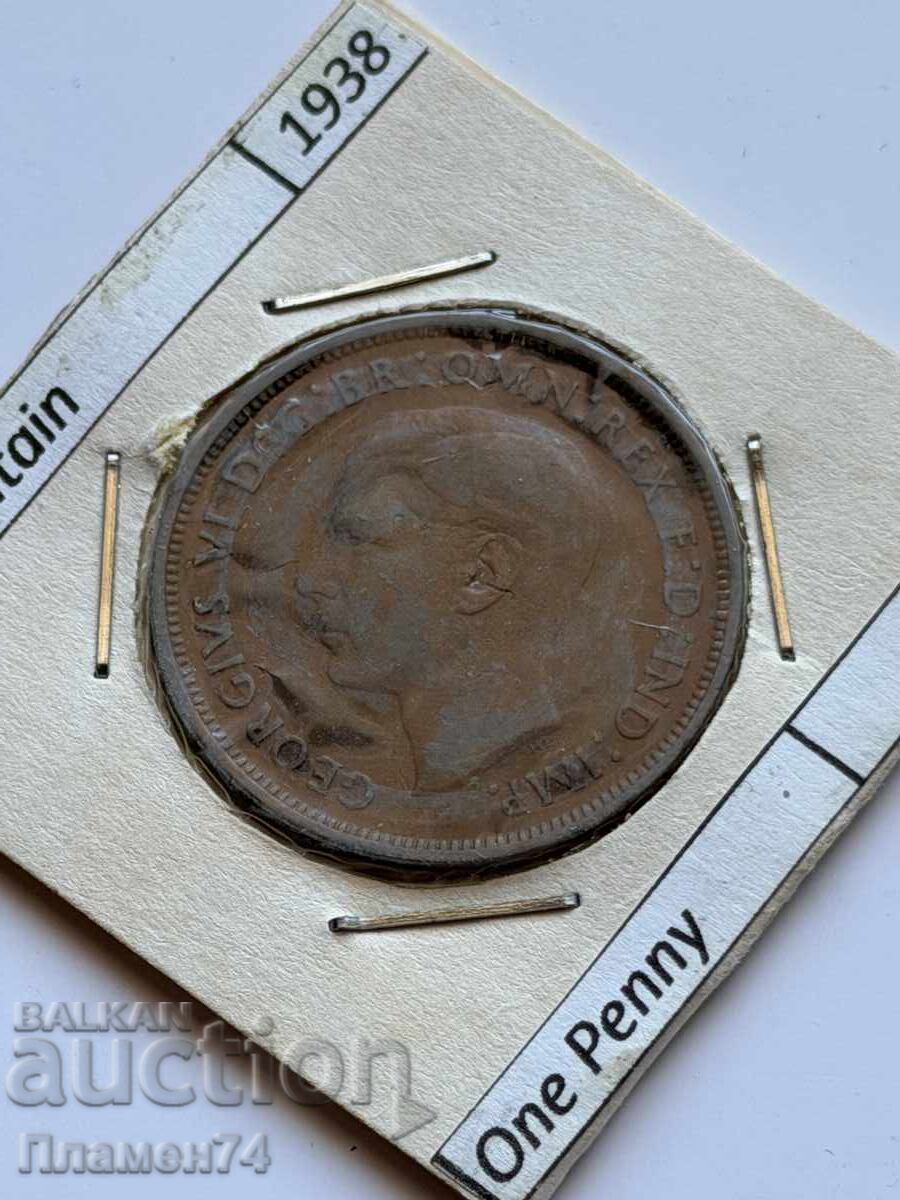 1 penny 1938 Marea Britanie