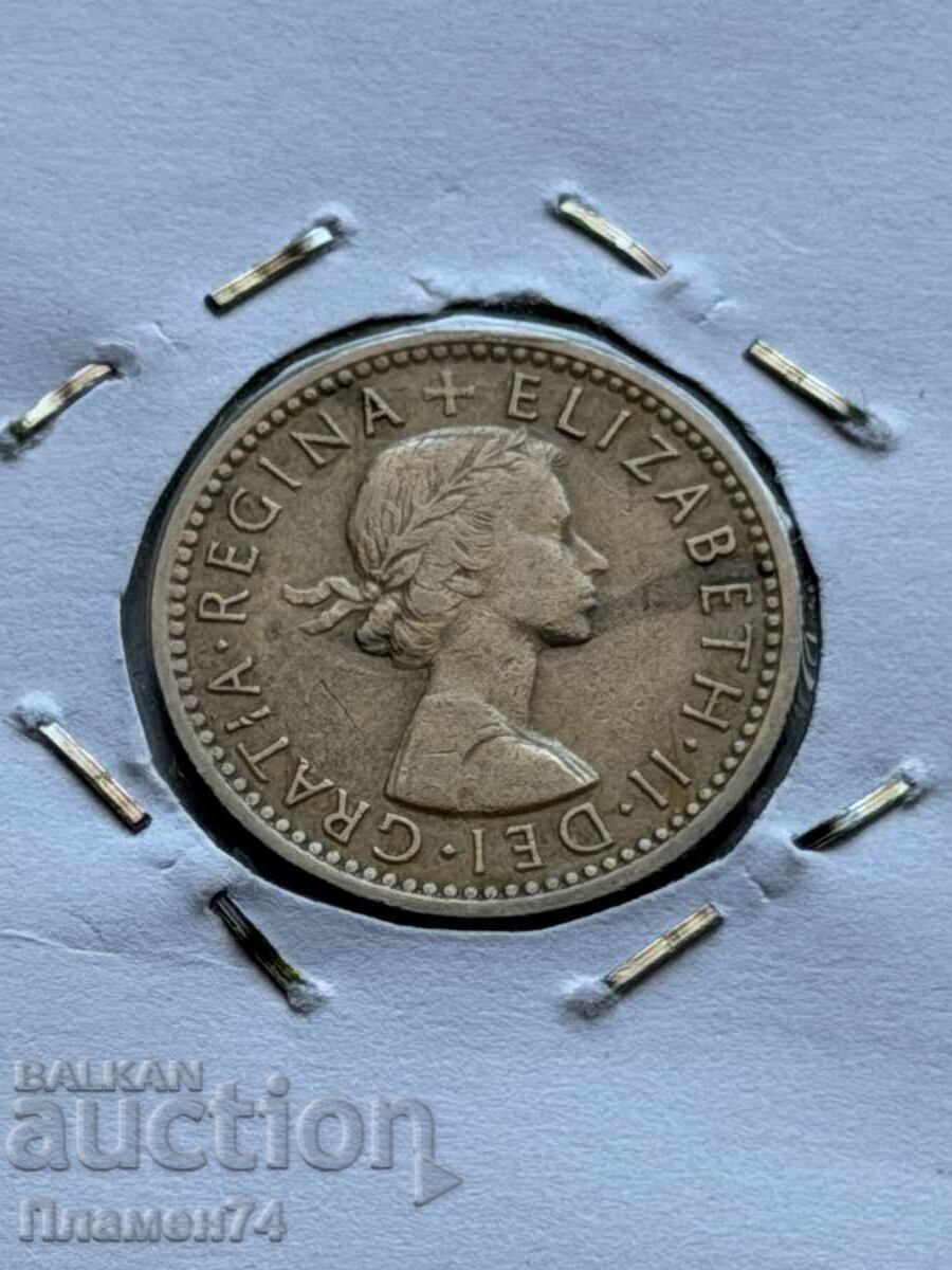 6 pence 1954 Marea Britanie cu preț € 1.00 | 1.96 BGN