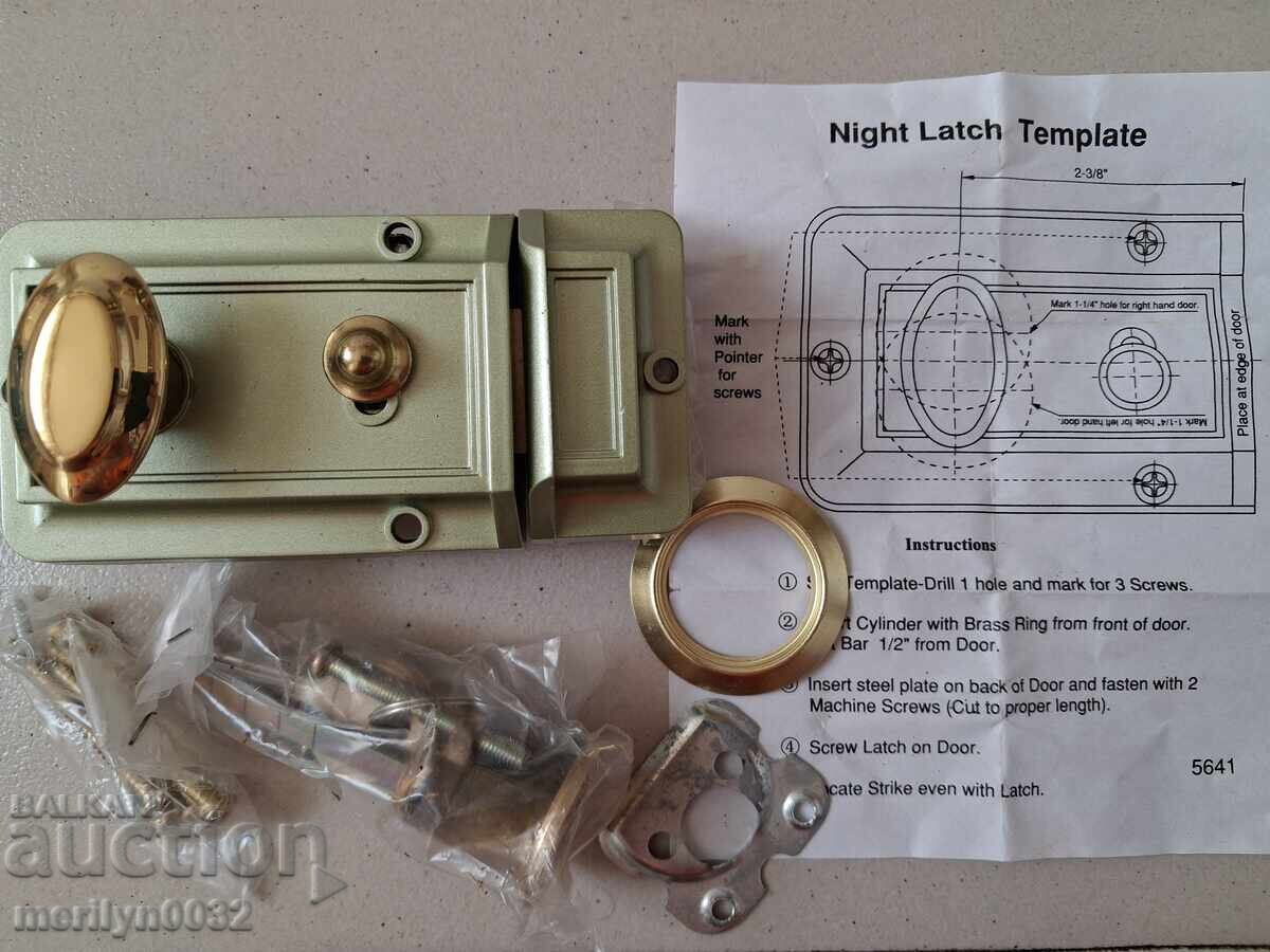 Auction  Old door lock latch mechanism bolt