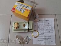 Old door lock latch mechanism bolt