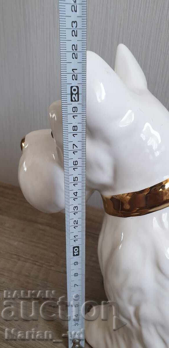 Porcelain dog with stamp with price € 50.00 | 97.79 BGN Porcelain dog with stamp with price € 50.00 | 97.79 BGN