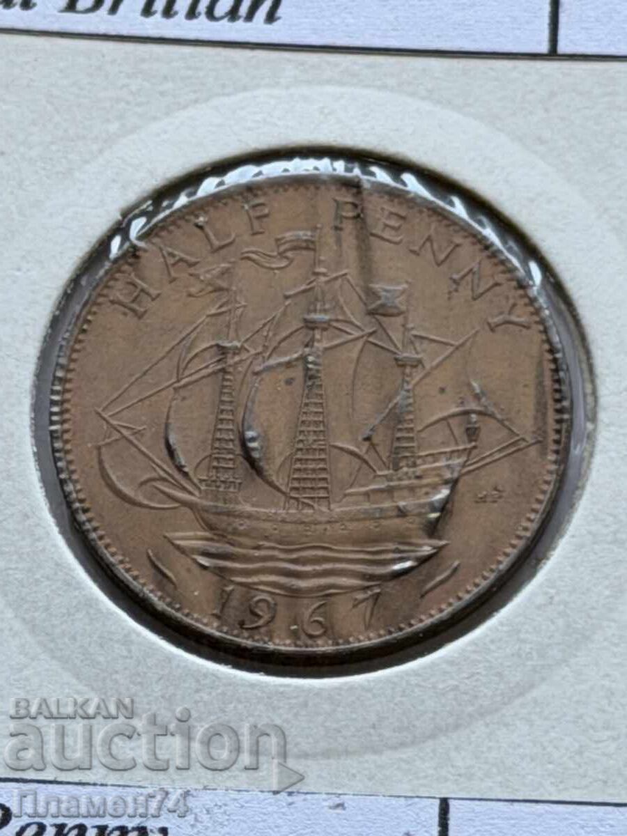 1/2 пени 1966 Великобритания 1/2 пени 1966 Великобритания