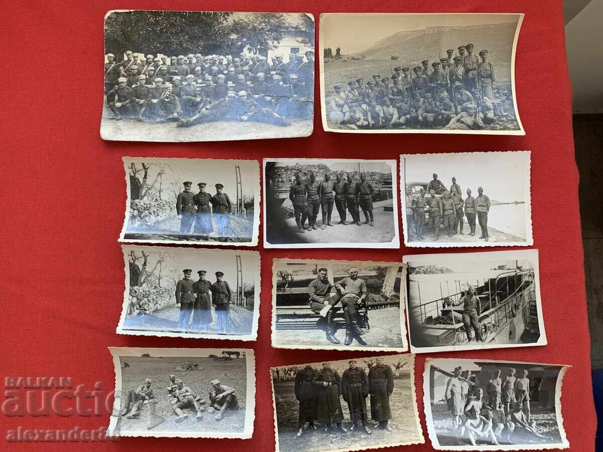 Lot militar fotografii vechi 22 buc Lot militar fotografii vechi 22 buc