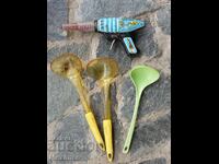 gun with three mixers ladles