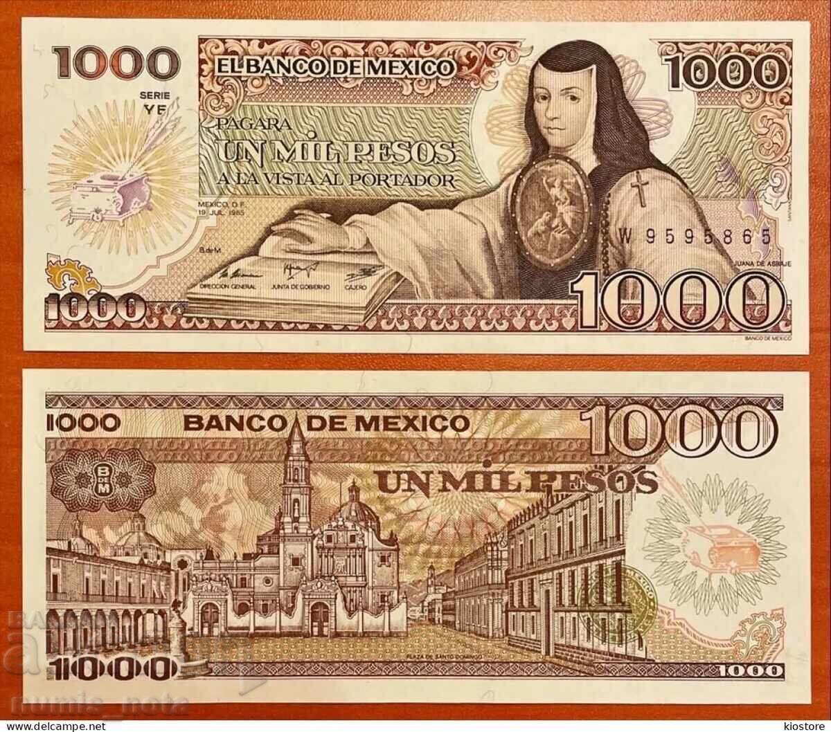 Mexico 1000 Pesos 1985 UNC