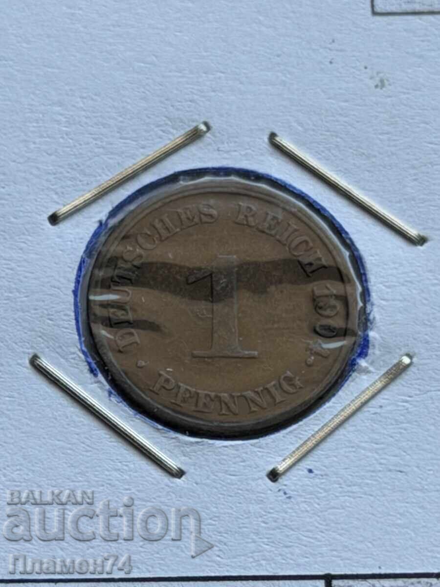 1 πφένιγκ 1904 Γερμανία