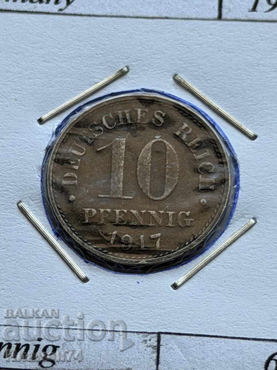 10 pfenigi 1917 Germania