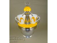 Italian designer coffee maker with 2 cups