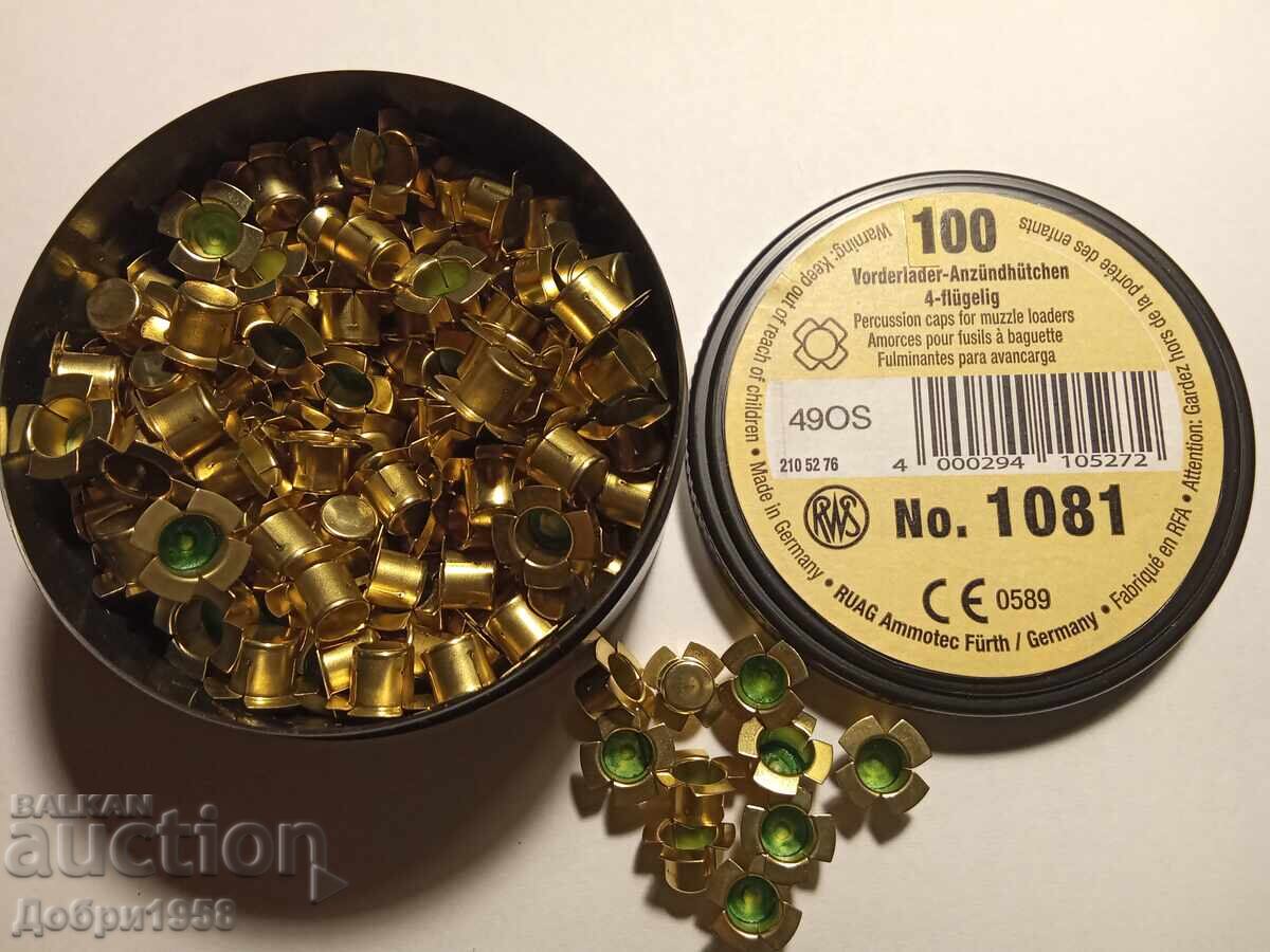 "EVZI" CAPS - 6mm (WINGED). RIFLE PISTOL with price € 65.00 | 127.13 BGN "EVZI" CAPS - 6mm (WINGED). RIFLE PISTOL with price € 65.00 | 127.13 BGN