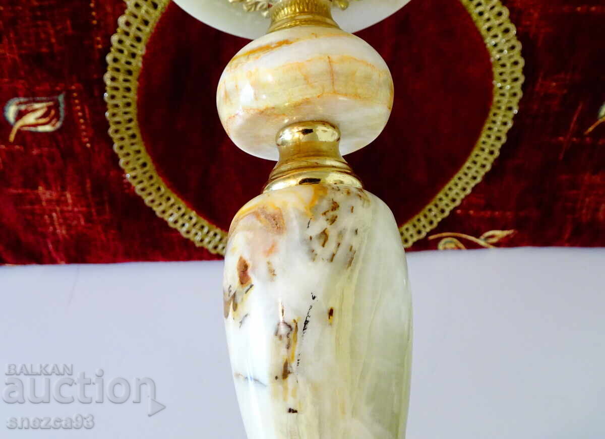 Triple candelabra, bronze, onyx, gilding, Baroque, Louis XV - 6 Triple candelabra, bronze, onyx, gilding, Baroque, Louis XV - 6