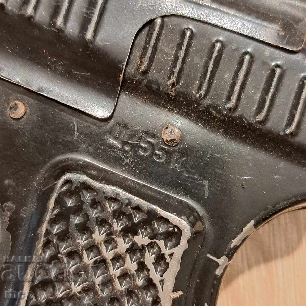 Livrarea Pistol din tablă jucărie sovietică veche URSS