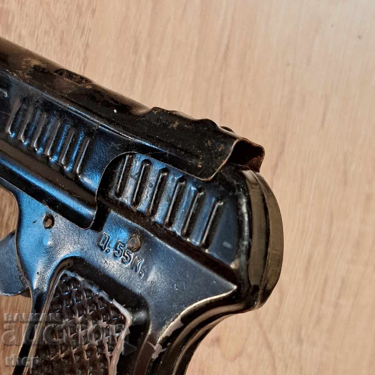 Pistol din tablă jucărie sovietică veche URSS - 6