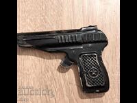 Pistol din tablă jucărie sovietică veche URSS