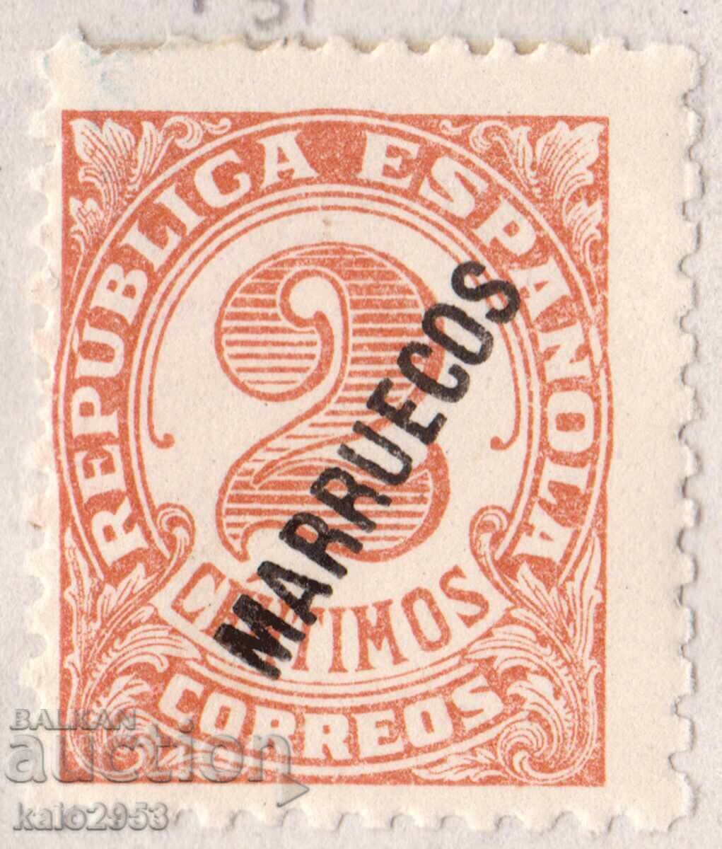 Испания-поща за Maроко-1918-Редовна с надп.за Мароко,MLH Испания-поща за Maроко-1918-Редовна с надп.за Мароко,MLH