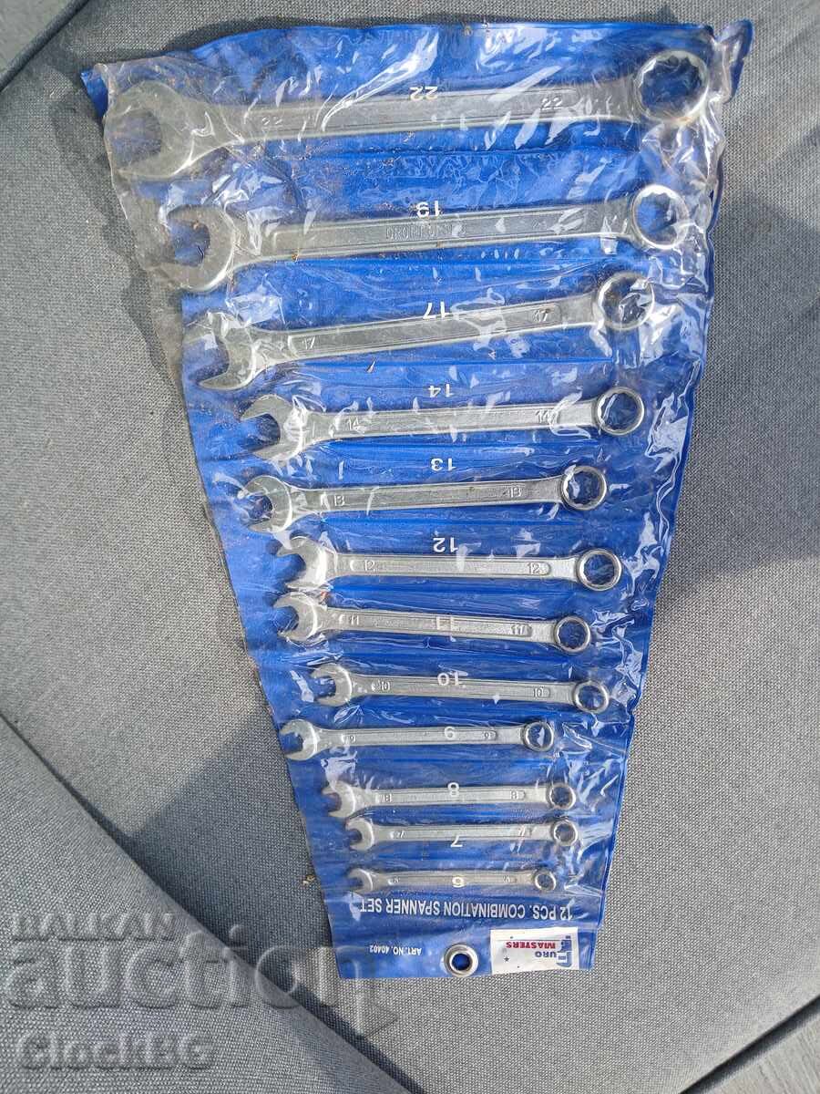 12-Piece Combination Spanner Set – 6–22 mm 12-Piece Combination Spanner Set – 6–22 mm