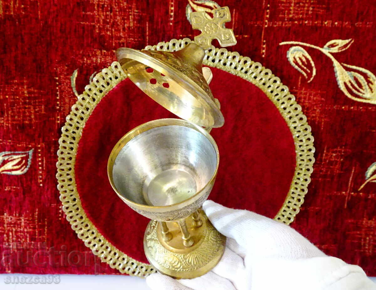Bronze censer, Orthodox, unused - 7