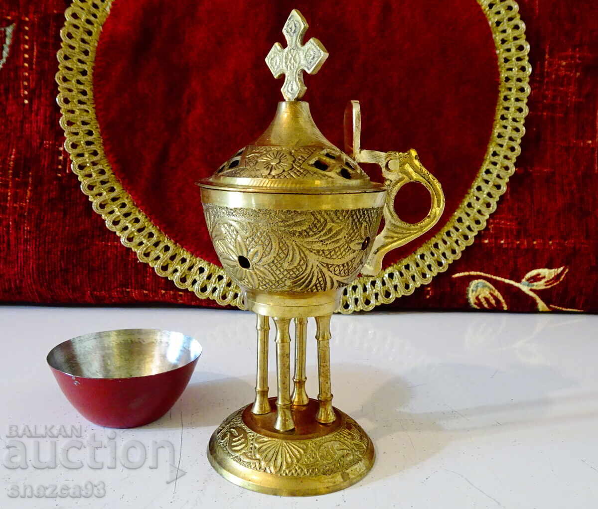 Bronze censer, Orthodox, unused
