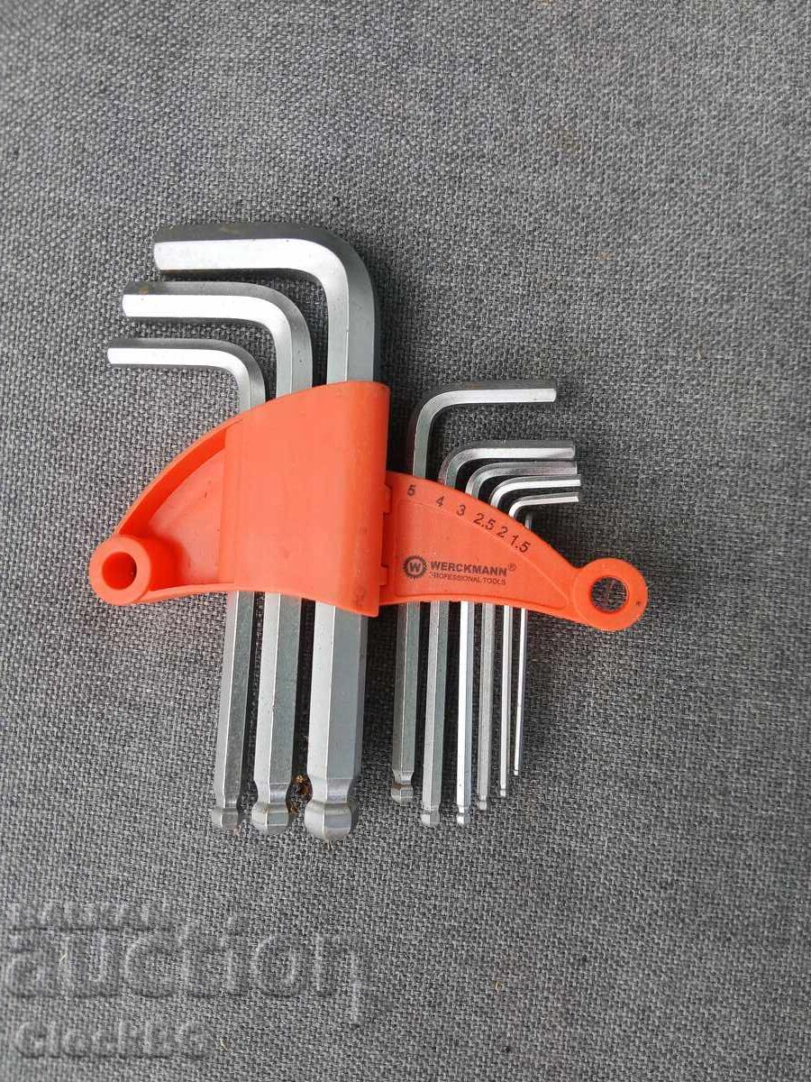 Werckmann Professional Ball-End Allen Key Set Werckmann Professional Ball-End Allen Key Set