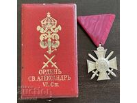 6463 Kingdom of Bulgaria Order of St. Alexander VI class with swords in