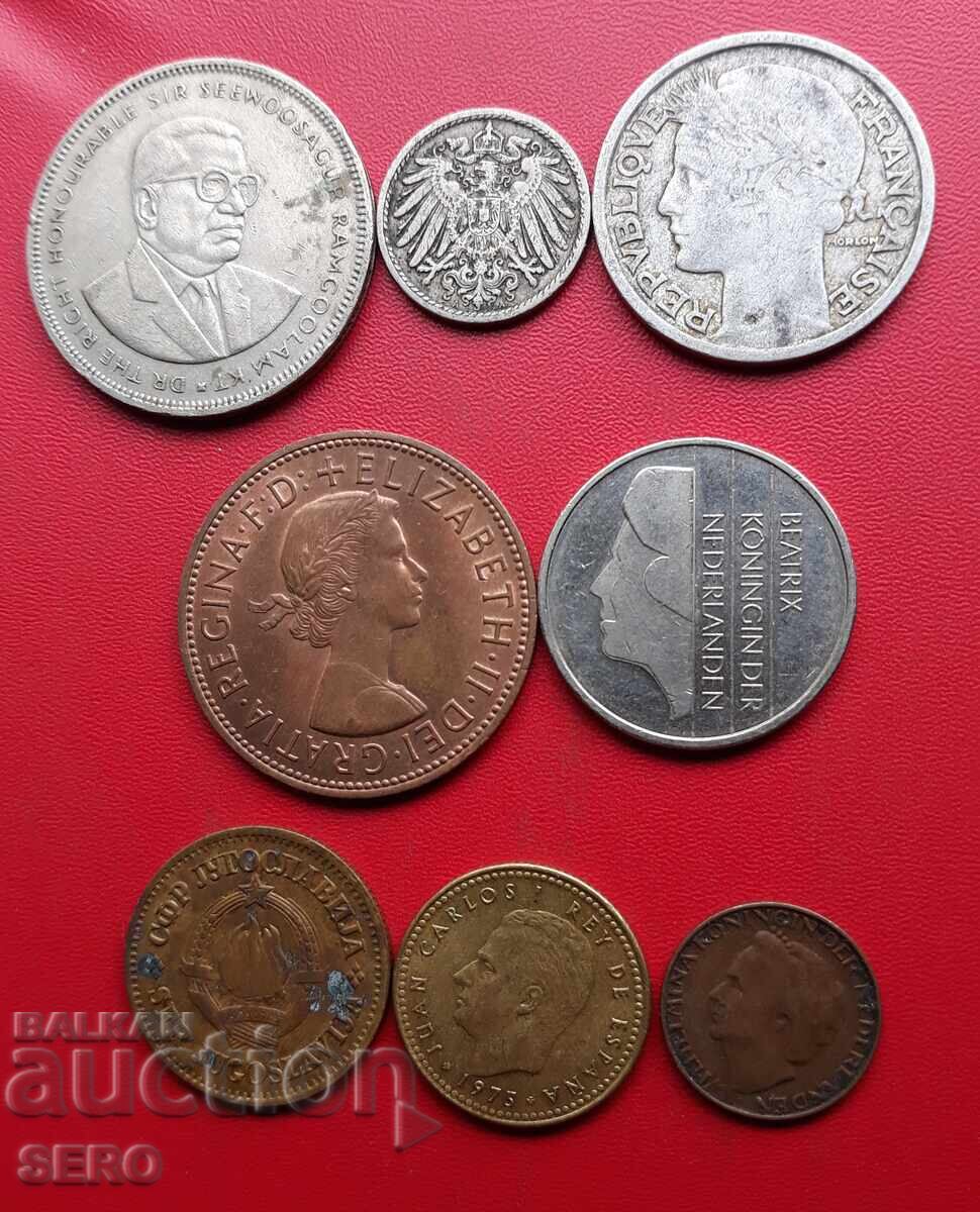 Lot mixt de 8 monede cu preț € 0.51 | 1.00 BGN