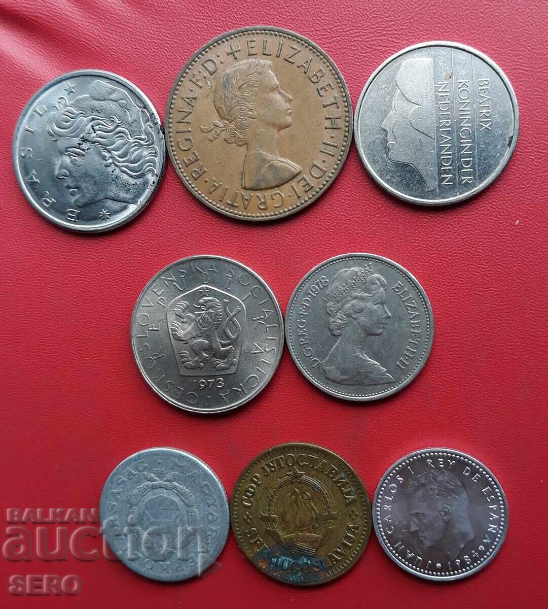 Lot mixt de 8 monede cu preț € 0.51 | 1.00 BGN