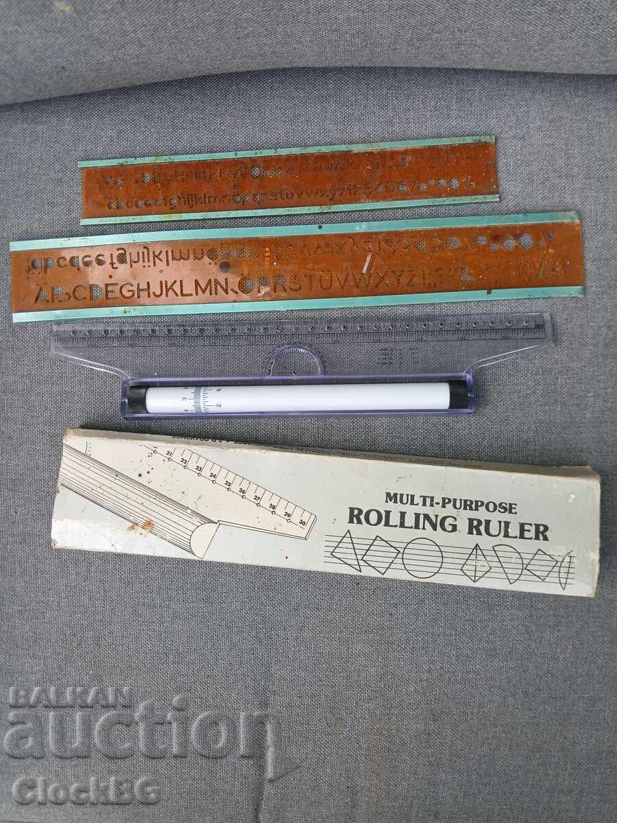 Σετ vintage σχεδιαστικών εργαλείων