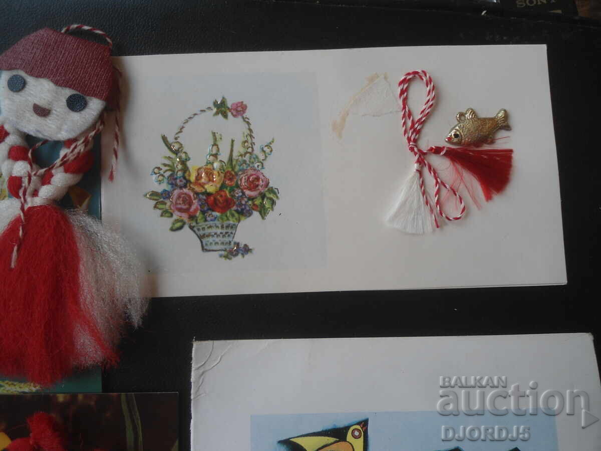 Delivery of Old Bulgarian greeting cards, 6 pieces