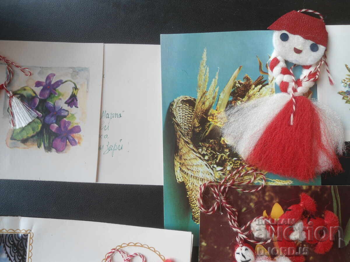 Old Bulgarian greeting cards, 6 pieces - 5
