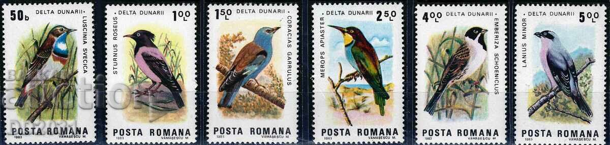 Румъния 1983 - птици  MNH
