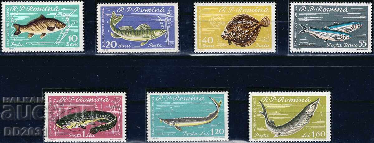 Румъния 1960 - риби  MNH