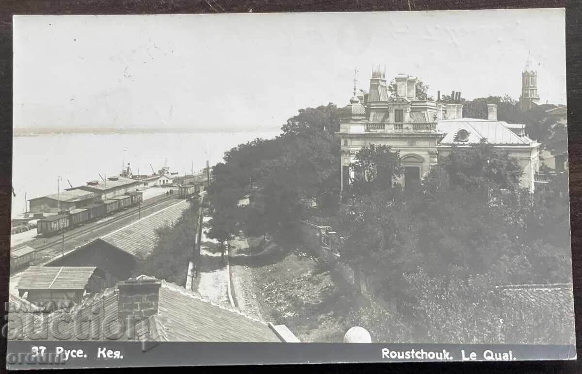 6028 Царство България Русе пристанището кея река Дунав 1928г