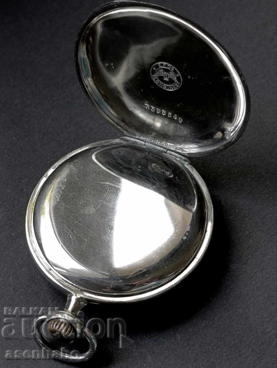 Ceas de buzunar vechi Longines, funcțional - 5