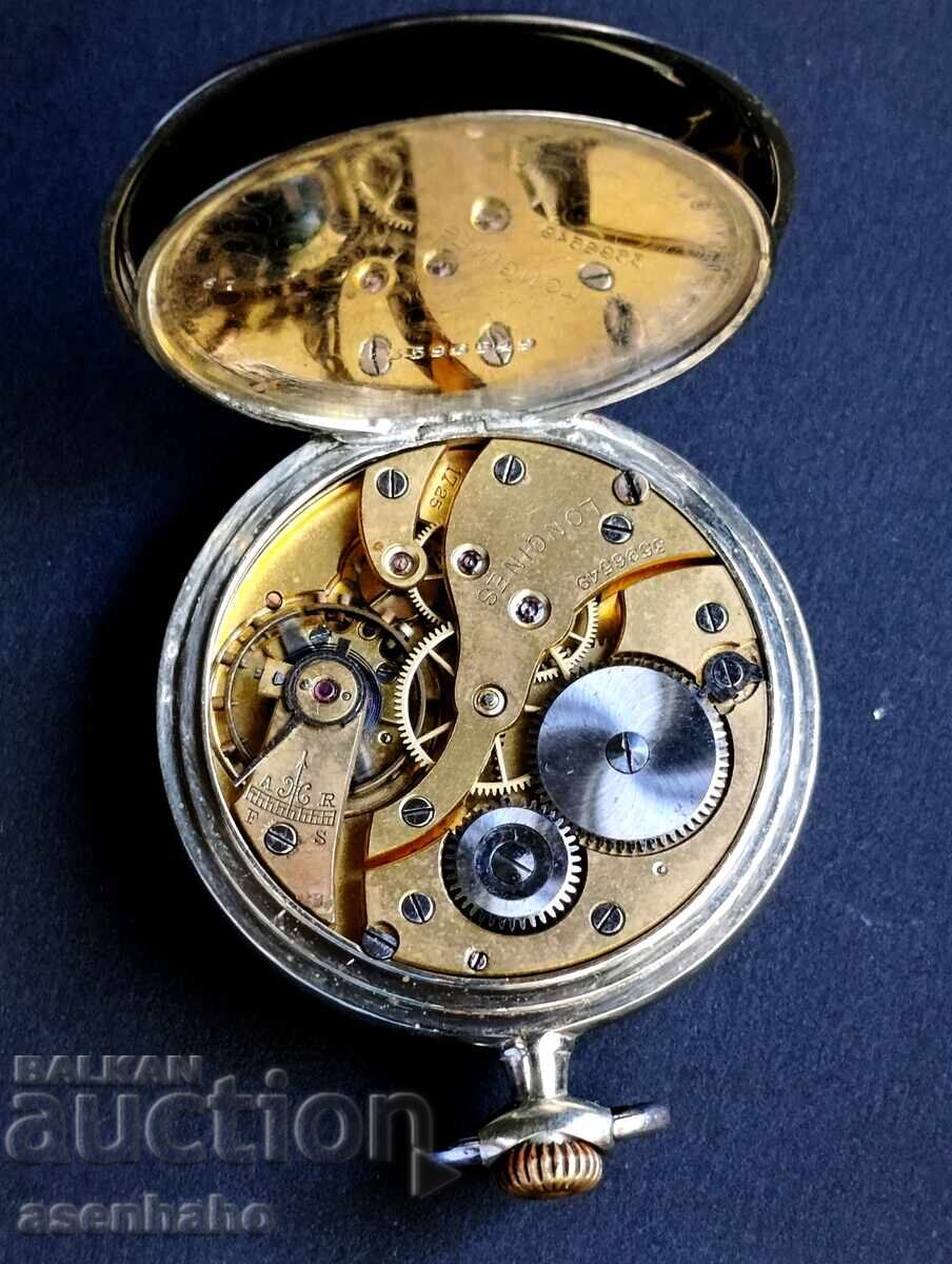 Ceas de buzunar vechi Longines, funcțional - 6