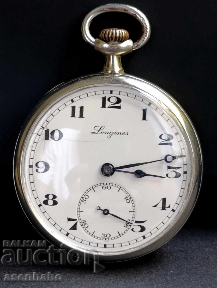 Ceas de buzunar vechi Longines, funcțional