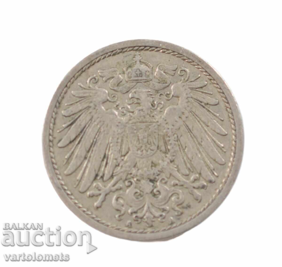 10 пфенига 1914 -  Германия › Германска империя с цена € 2.00 | 3.91 лв.